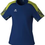 Erima Evo Star T-Shirt Dames - Marine / Geel | Maat: 44