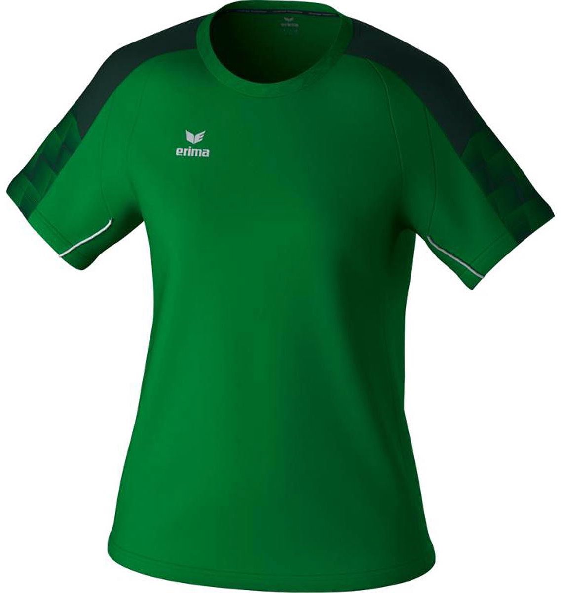 1137x1200-24 Erima Evo Star T-Shirt Dames - Groen | Maat: 34 - Afbeelding 1