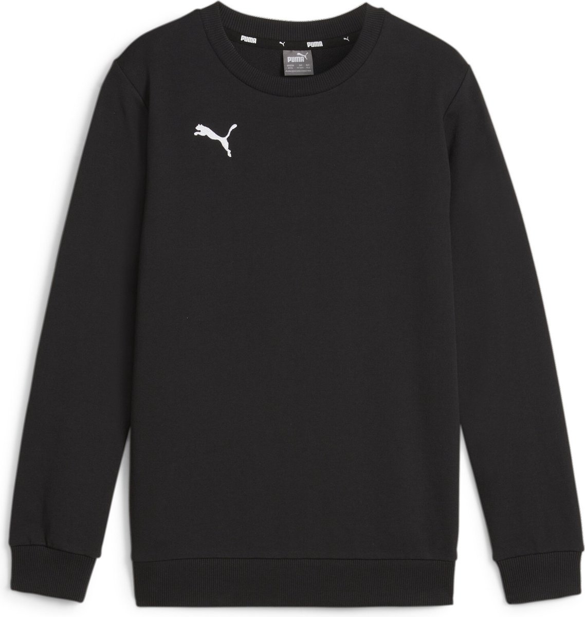 1138x1200-10 PUMA teamGOAL Casuals Crew Neck Sweat Jr Jongens Sporttrui - Puma Black-Puma White - Afbeelding 1