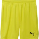 Puma Teamgoal Short Kinderen - Fluogeel / Zwart | Maat: 164