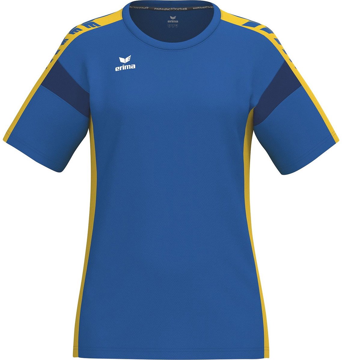 1138x1200-30 Erima Celebrate 125 T-Shirt Dames - New Royal / Geel | Maat: 42 - Afbeelding 1