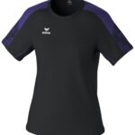 Erima Evo Star T-Shirt Dames - Zwart / Violet | Maat: 38