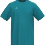 Erima Cmpt 3 Wings T-Shirt Kinderen - Tahitian Blue / Mintgroen | Maat: 128