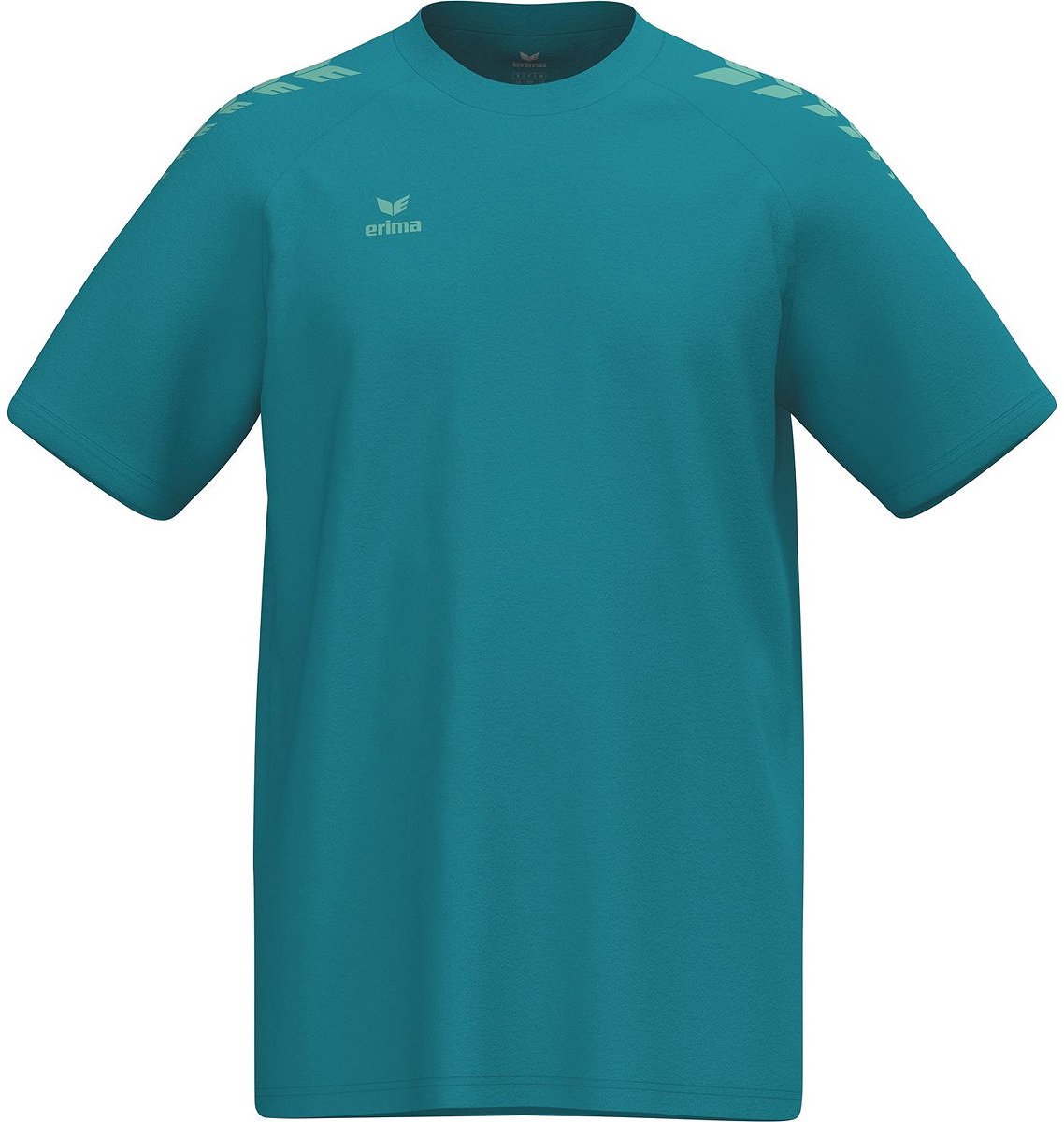 1138x1200-7 Erima Cmpt 3 Wings T-Shirt Kinderen - Tahitian Blue / Mintgroen | Maat: 128 - Afbeelding 1