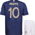 Mbappe Frankrijk Voetbaltenue Thuis - 2024-2026 - Voetbal Tenue Kinderen - Shirt en Broekje - Jongens en Meisjes - Volwassenen - Heren en Dames - Maat XXL