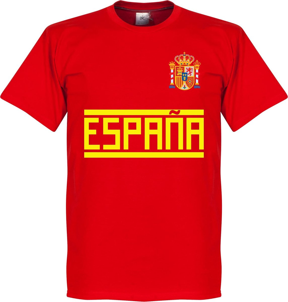 1145x1200-122 Spanje Team T-Shirt - Rood - XXXL - Afbeelding 1