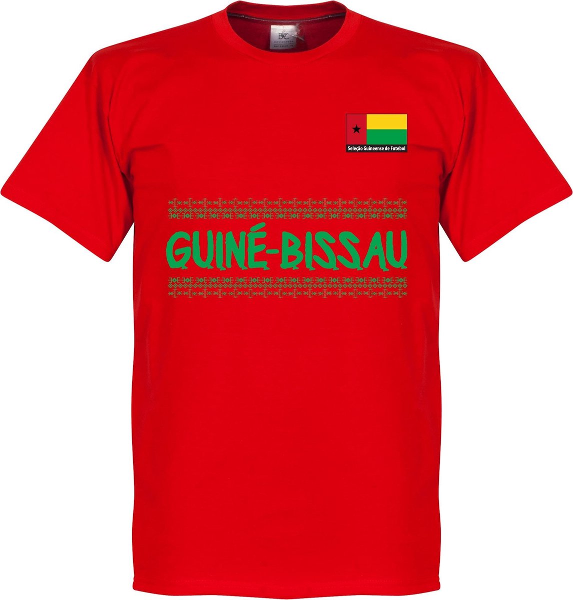 1145x1200-140 Guinea-Bissau Team T-Shirt - Rood - S - Afbeelding 1