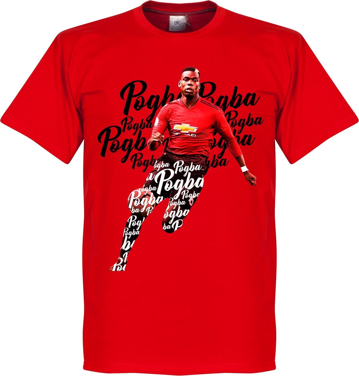 1145x1200-164 Pogba Script T-Shirt - Rood - L - Afbeelding 1
