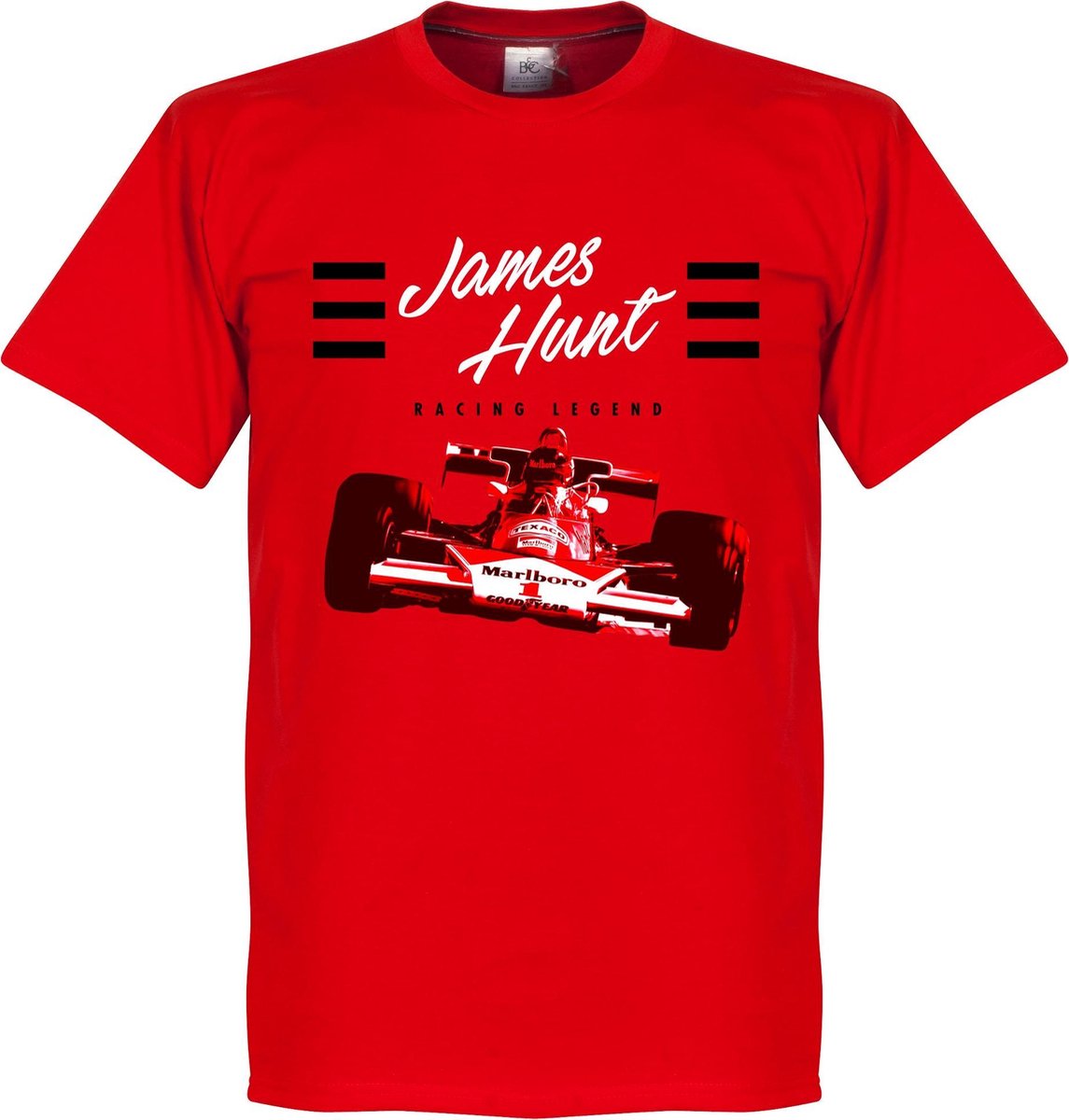 1145x1200-195 James Hunt T-Shirt - Rood - XXXXL - Afbeelding 1