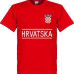 Kroatië Team T-Shirt - Rood - XS