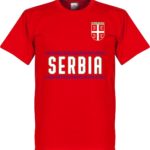 Servië Team T-Shirt - Rood - XXXL