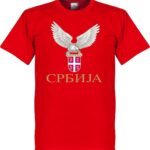 Servië Crest T-Shirt - Rood - 3XL