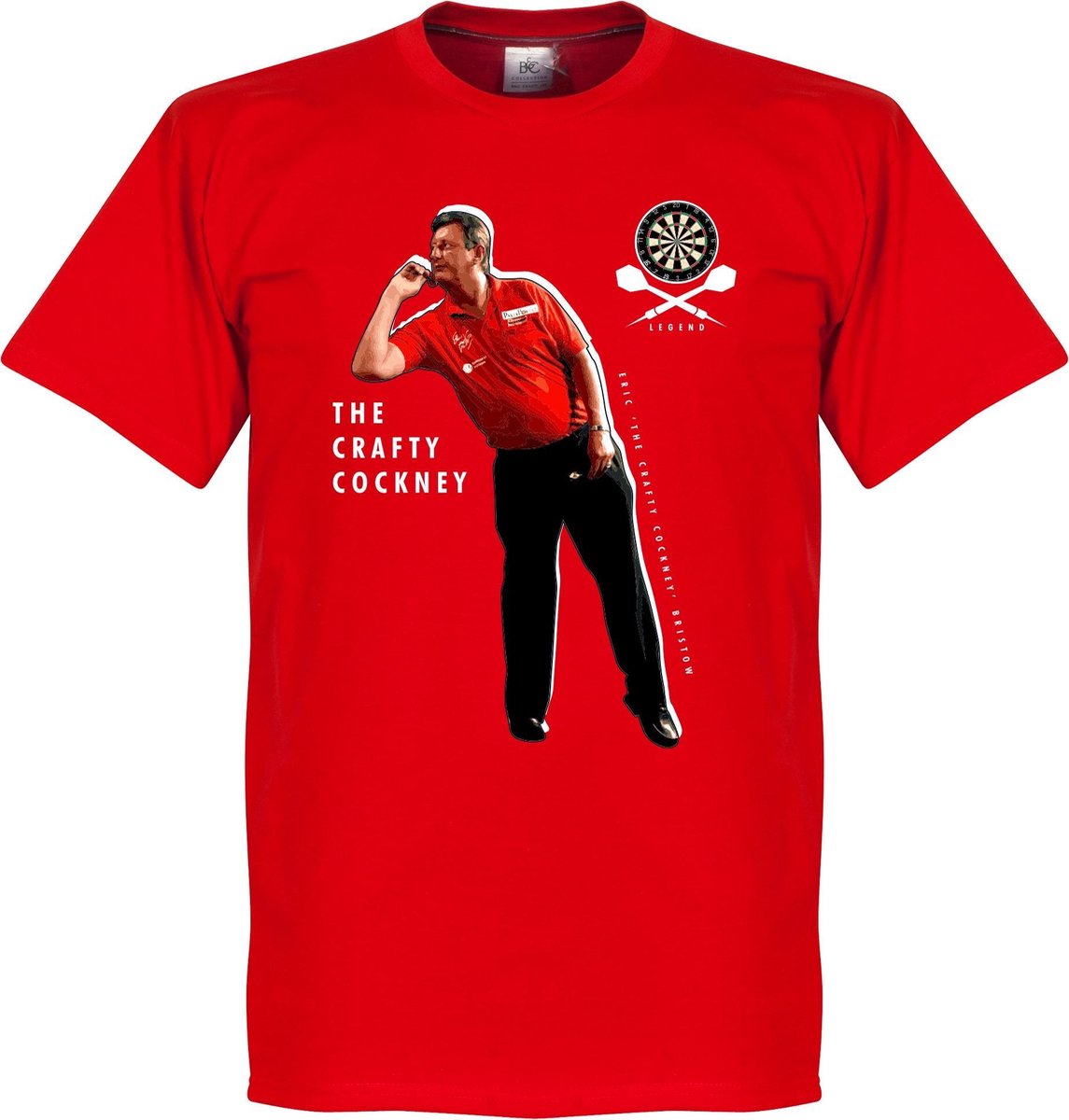 1145x1200-85 Eric Bristow Darts T-Shirt - XXL - Afbeelding 1