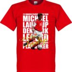 Michael Laudrup Legend T-Shirt - Rood - 3XL