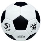 Strandvoetbal – Maat 5 – Zwart-Wit Klassiek bal – 380ram - Professionele voetbal - 32 panel