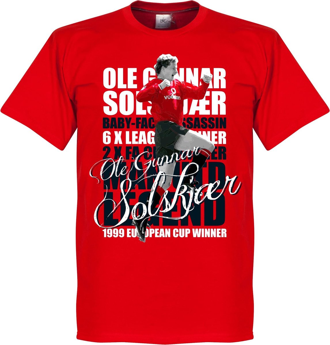 1146x1200-23 Solskjaer Legend T-Shirt - Rood - 3XL - Afbeelding 1