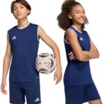 adidas T-shirt Kinderen Entrada 26 Sleeveless Jersey Donkerblauw - Maat 164cm