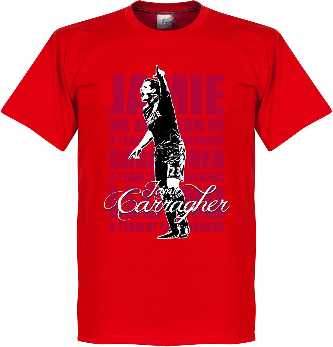 1151x1200-22 Jamie Carragher Legend T-Shirt - Rood - XL - Afbeelding 1