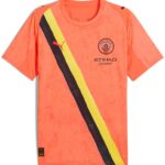 Puma Super Manchester City Fc Replica Korte Mouw T-shirt Junior Oranje 4-5 Years Jongens,Meisjes