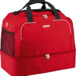 Jako Classico (Junior) Sporttas Met Bodemvak - Rood | Maat: JR