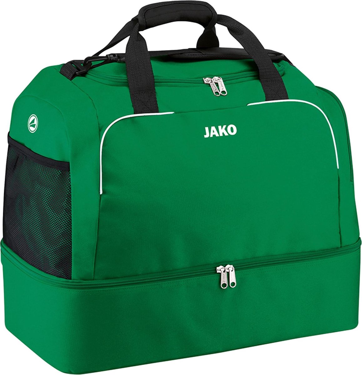 1157x1200-25 Jako Classico (Senior) Sporttas Met Bodemvak - Sportgroen | Maat: SR - Afbeelding 1