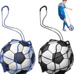 Voetbal Kick Trainer - Solo Training Net voor Elastische Oefeningen (Passen voor Balmaat 3, 4, 5)