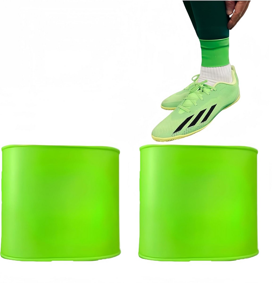 1158x1200-22 Voetbal Scheenbeschermer Houders - Antislip Siliconen Scheenhouder Tape - Afbeelding 1