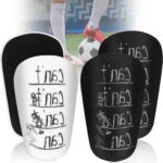 Mini Scheenbeschermers voor Kinderen - Voetbal, 2 Paar, 10x6cm, Klein en Lichtgewicht, Ideaal voor Jongeren en Volwassenen