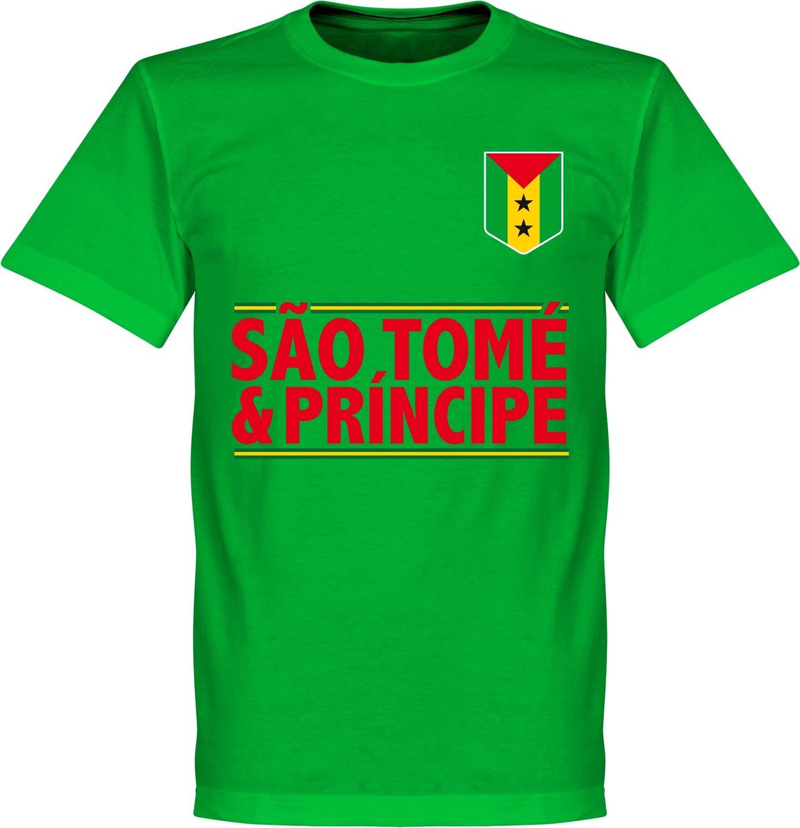 1159x1200-1028 Sao Tomé en Principe Team T-Shirt - Groen - S - Afbeelding 1