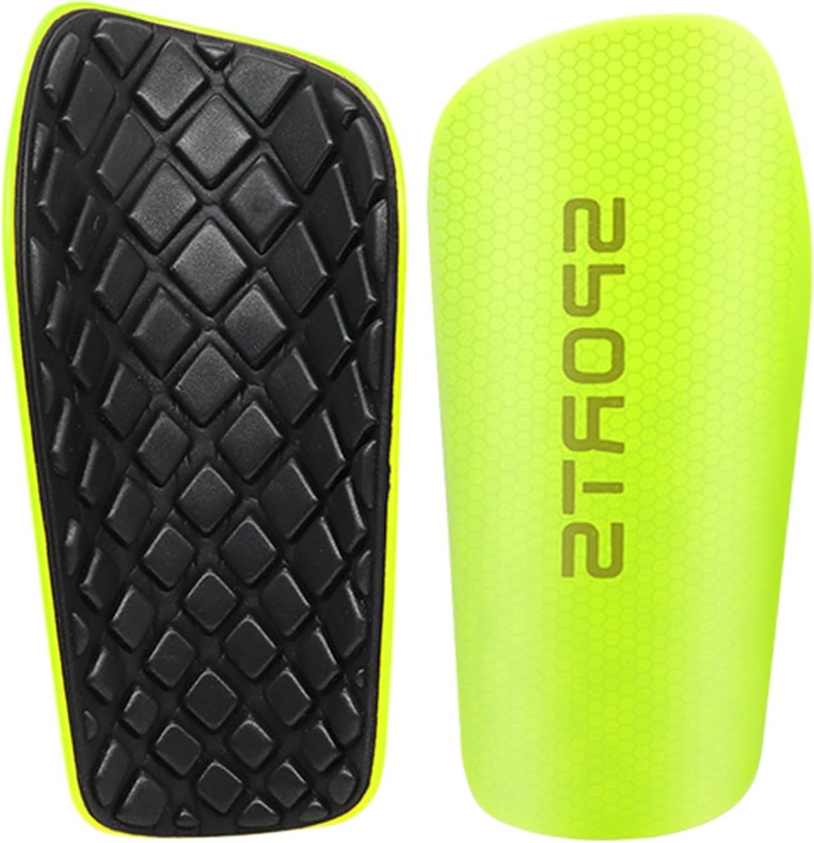 1159x1200-104 Duurzame Voetbalschermers voor Kinderen met Antislip Mouwen - Sterke Bescherming en Comfortabele Pasvorm (Fluorescent, XL) - Afbeelding 1