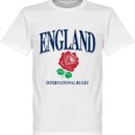 Engeland Rugby T-Shirt - Wit - Kinderen - 116
