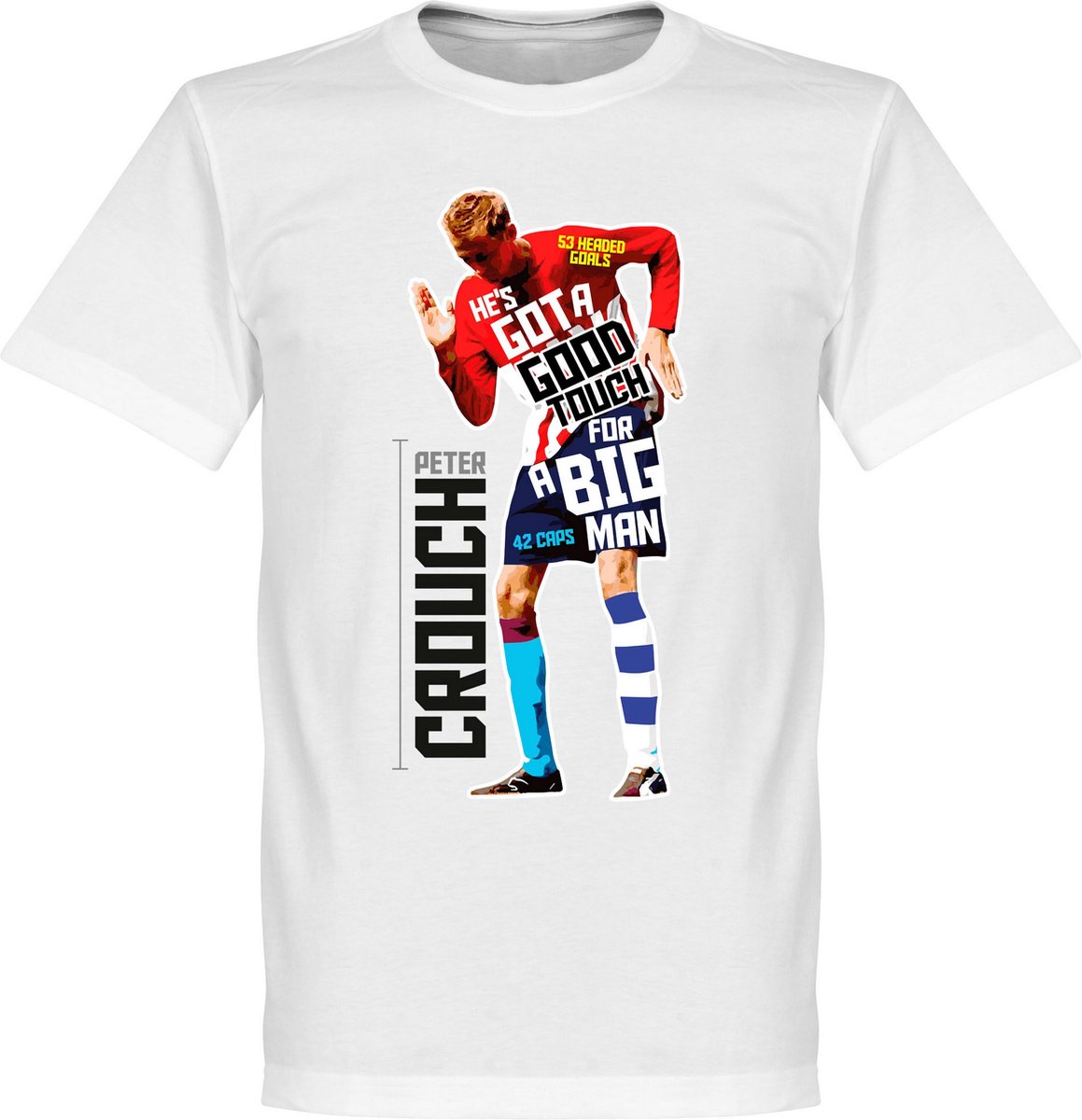 1159x1200-128 Peter Crouch T-Shirt - Wit - XS - Afbeelding 1