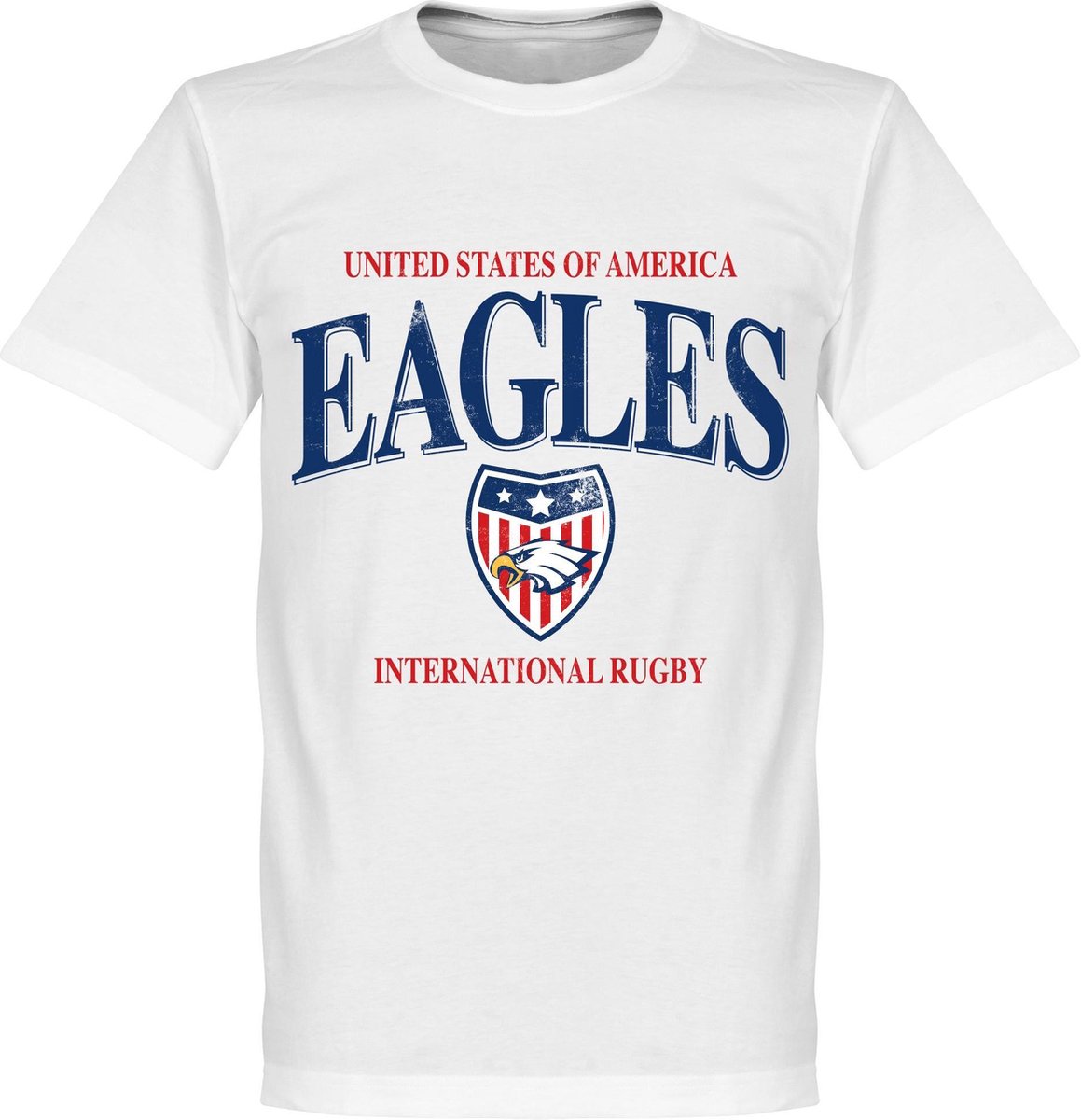 1159x1200-150 USA Rugby T-Shirt - Wit - 5XL - Afbeelding 1