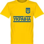 Oekraïne Team T-Shirt - Geel - Kinderen - 128
