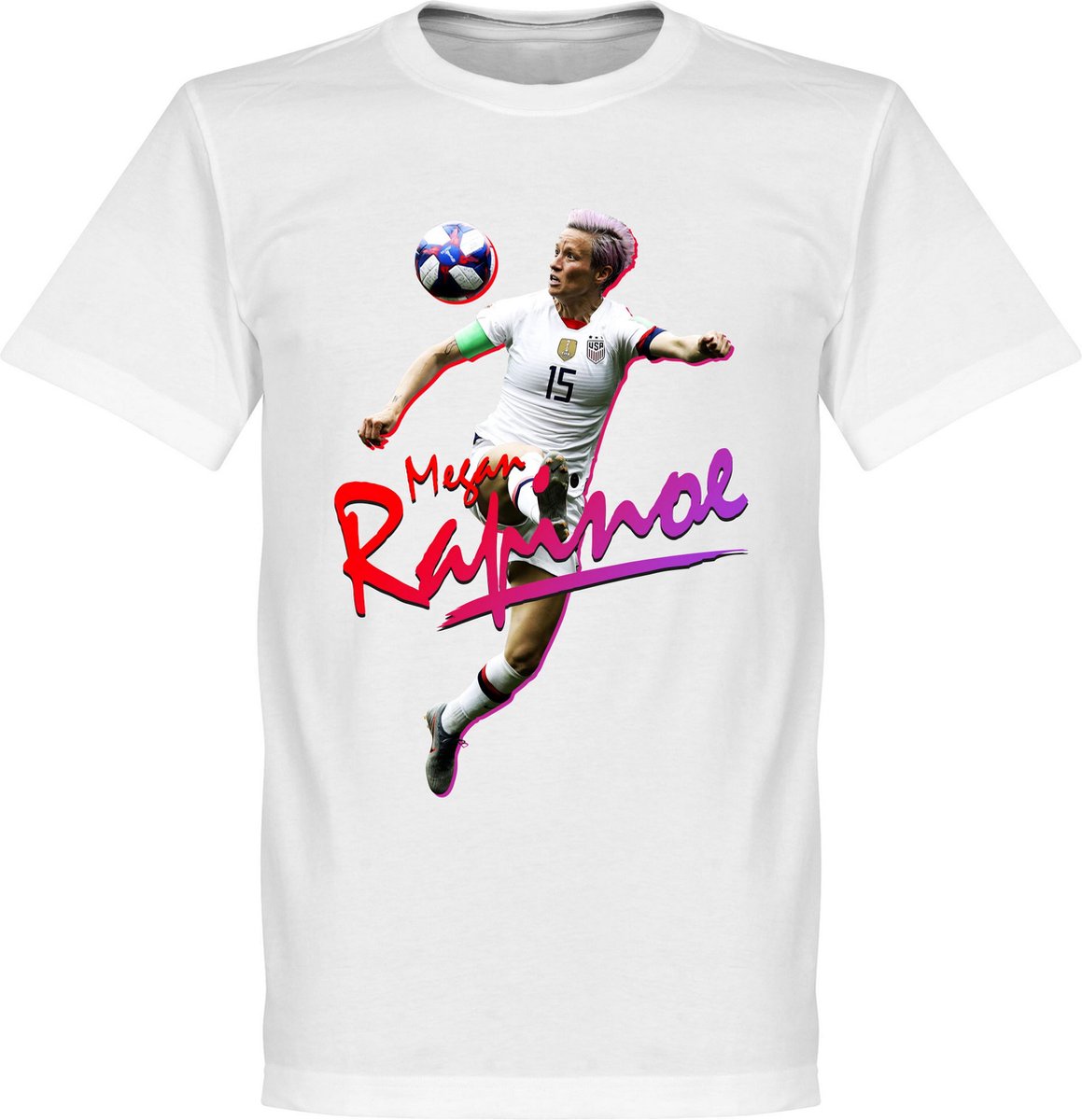 1159x1200-299 Megan Rapinoe T-Shirt - Wit - XS - Afbeelding 1