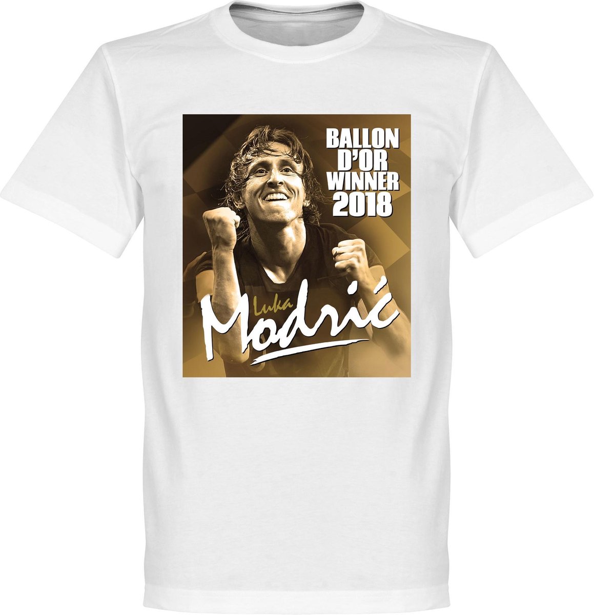 1159x1200-309 Modric Ballon d'Or Winner T-Shirt - Wit - XXXXL - Afbeelding 1