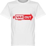 VARout T-Shirt - Wit/ Rood - 3XL