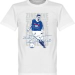 Zinedine Zidane Legend T-Shirt - Wit - Kinderen - 140
