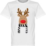 Reindeer Supporter T-Shirt - Zwart/Wit - Kinderen - 152