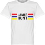James Hunt Stripes T-Shirt - Wit  - XXL