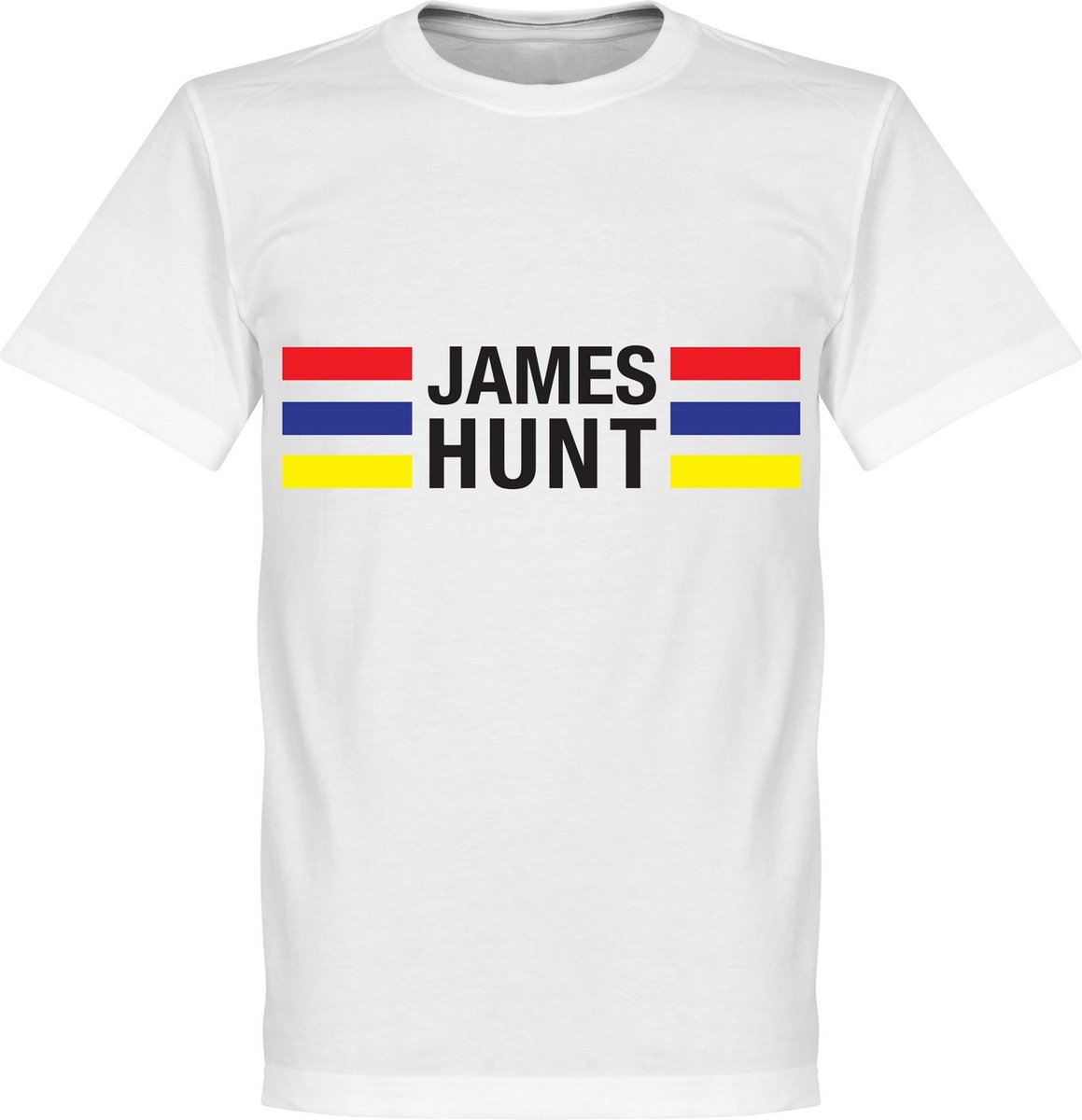 1159x1200-497 James Hunt Stripes T-Shirt - Wit - XXL - Afbeelding 1