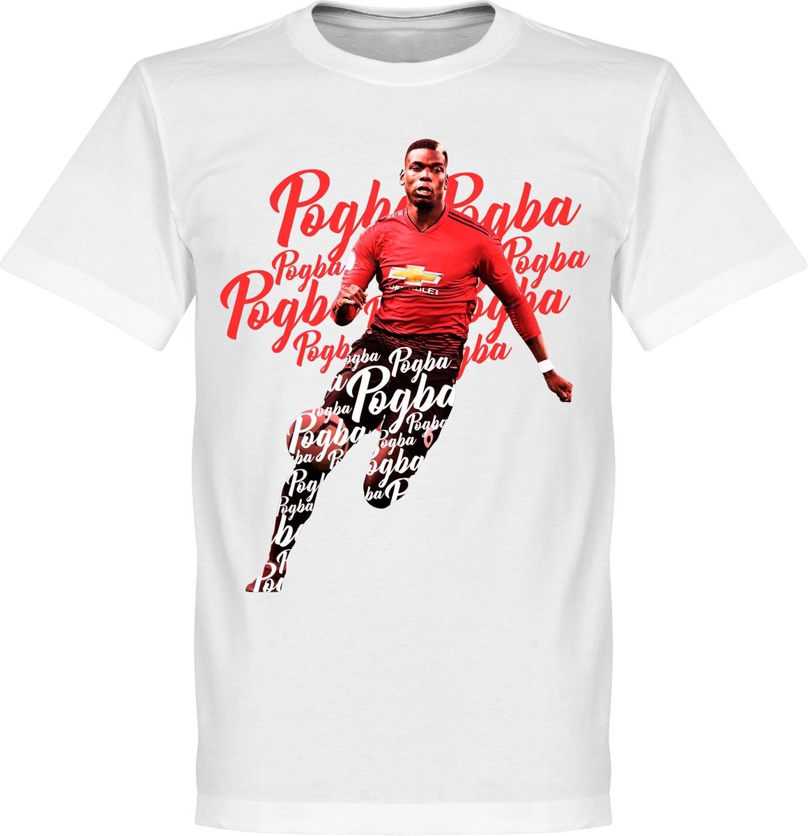 1159x1200-598 Pogba Script T-Shirt - Wit - XXXXL - Afbeelding 1