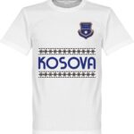 Kosovo Team T-Shirt - Wit - 5XL