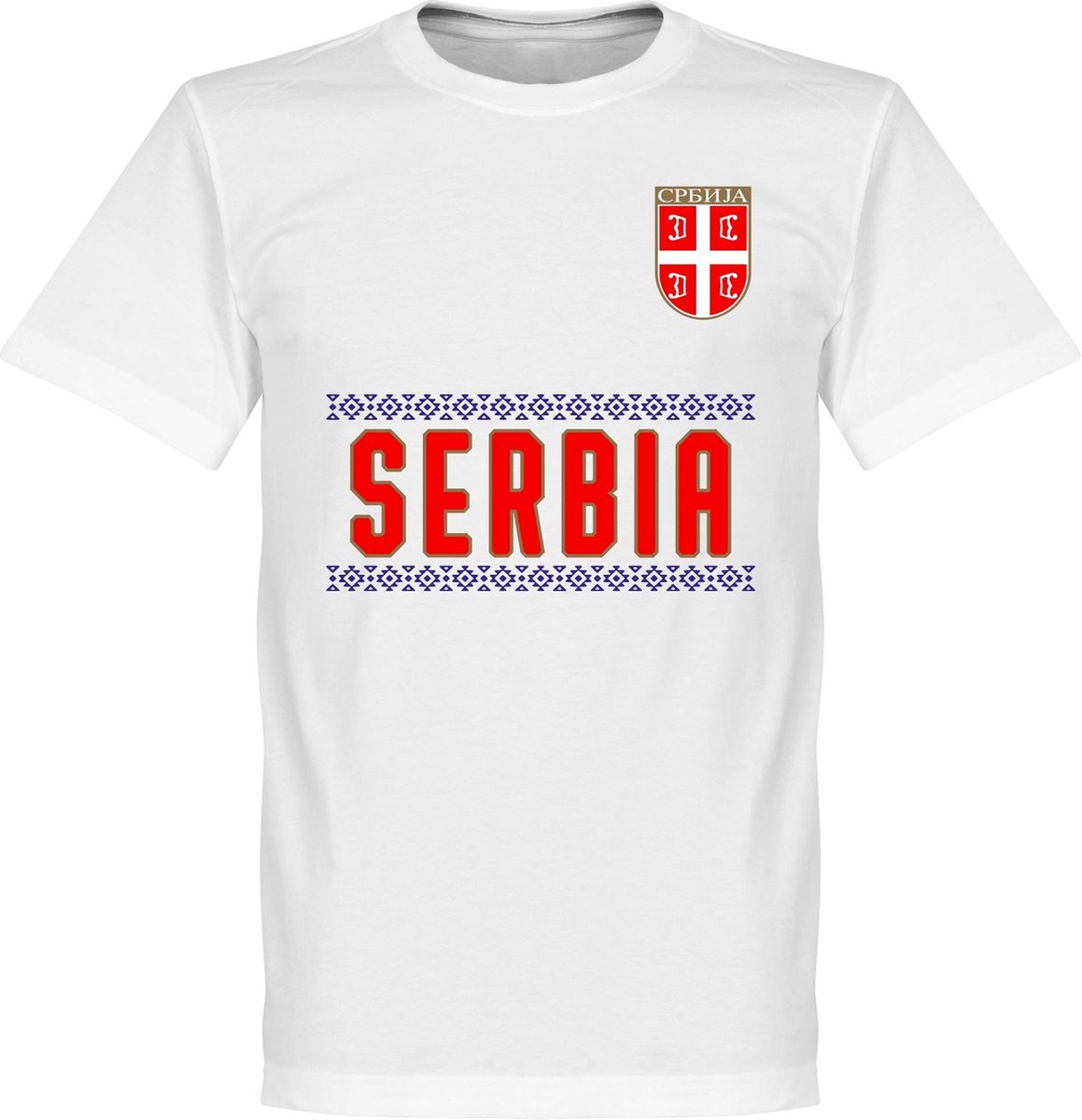 1159x1200-699 Servië Team T-Shirt - Wit - XXXXL - Afbeelding 1