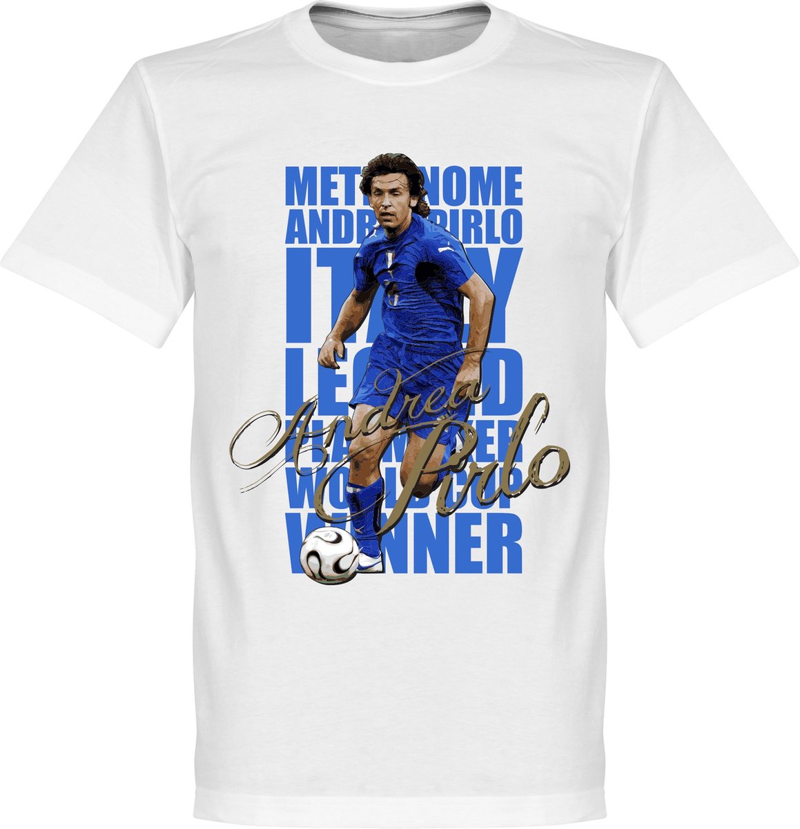 1159x1200-716 Pirlo Legend T-Shirt - L - Afbeelding 1