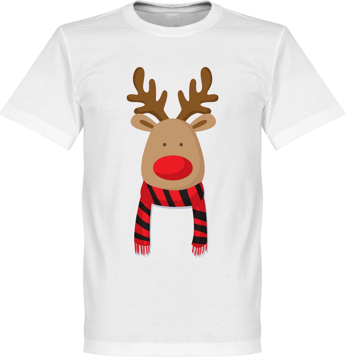 1159x1200-815 Reindeer Supporter T-Shirt - Rood/Zwart - XS - Afbeelding 1