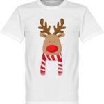 Reindeer Supporter T-Shirt - Rood/Wit - Kinderen - 152
