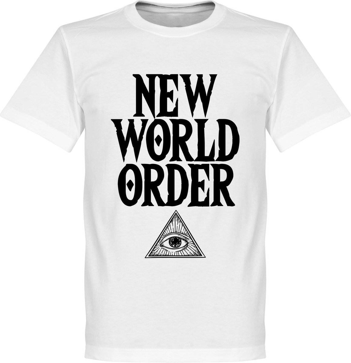 1159x1200-929 New World Order T-Shirt - Wit - M - Afbeelding 1