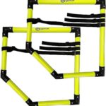 Set van 2 Voetbal Trainingsdoelen Hoekpalen - Fluorescerend Geel