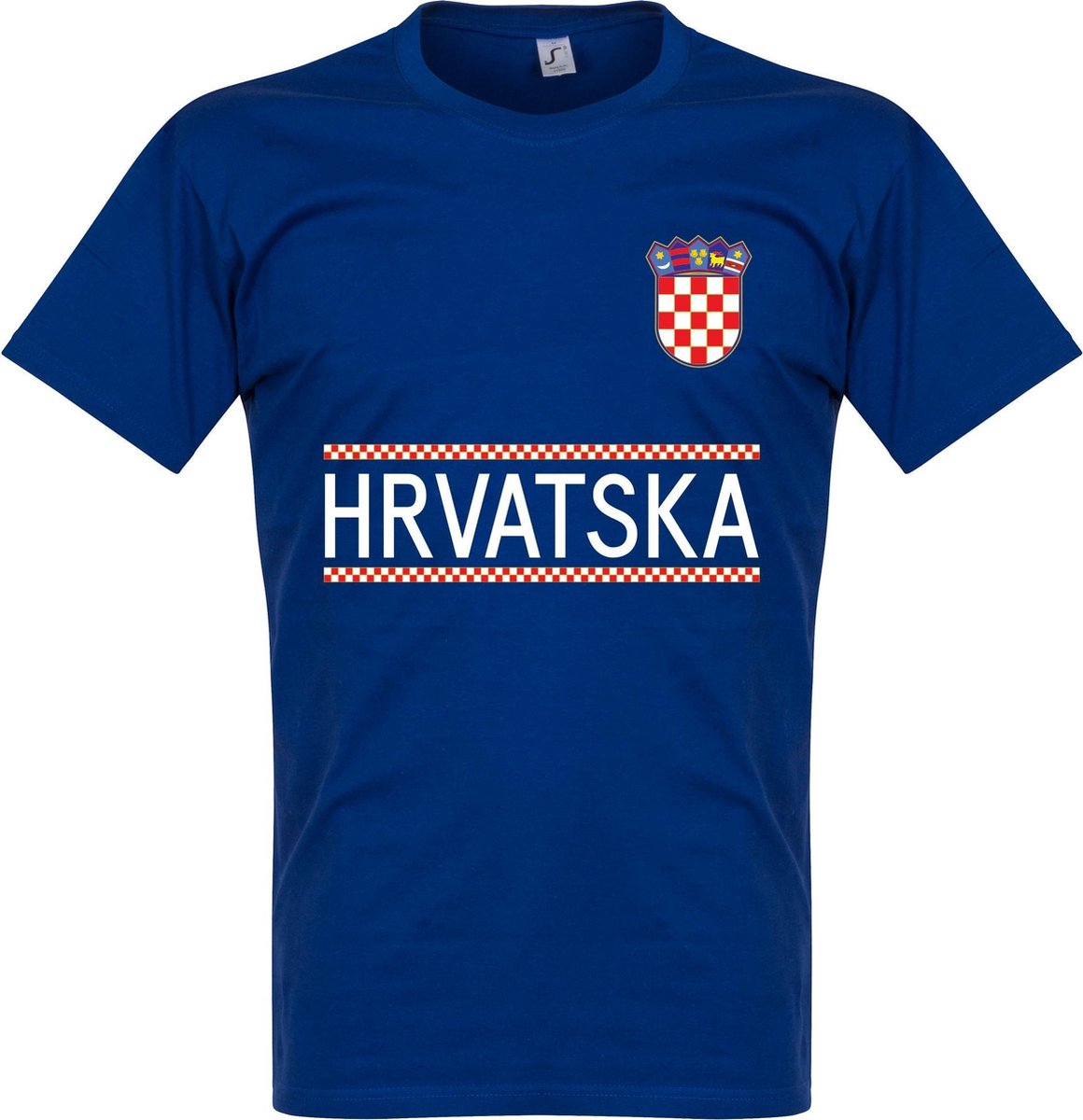 1160x1200-22 Kroatië Team T-Shirt - Blauw - M - Afbeelding 1
